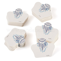 100 Schmuckdisplaykarten aus Papier mit Federdruck&nbsp;CDIS-TA0001-42