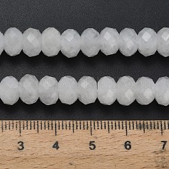 Natürliche weiße Jade perlen Stränge&nbsp;G-Z111-A36