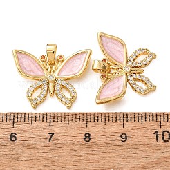 Pendentifs en laiton zircon cubique transparent&nbsp;CU-CBAC0A4-01G-B