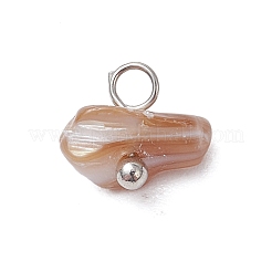 Natürliche Muschelsplitter-Anhänger&nbsp;PALLOY-JF03438-02