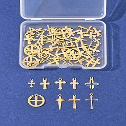 60 pz 10 stili 201 e ciondoli in acciaio inossidabile 304&nbsp;STAS-FS0001-90