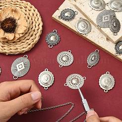 Fascini del connettore in lega di zinco di stile tibetano di 40pcs 5 stili&nbsp;FIND-CJ0004-75
