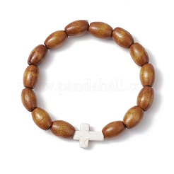 12 juego de pulseras elásticas de piedras preciosas sintéticas y naturales teñidas y cuentas de madera natural para mujeres y hombres&nbsp;BJEW-JB11564