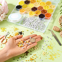 DIY 24 Stile ABS & Acrylperlen Schmuckherstellungsset&nbsp;DIY-TAC0031-02