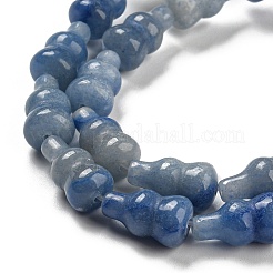 Brins de perles d'aventurine bleue naturelle teintes et chauffées&nbsp;G-C039-A10