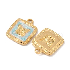 304 Edelstahl-Emaille-Anhänger&nbsp;STAS-U057-18G