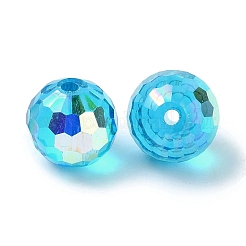 Perline in vetro placcato a colori&nbsp;EGLA-P059-02B-AB25