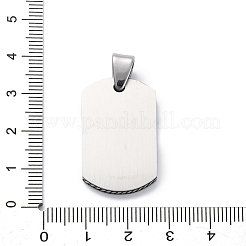 Colgantes de circonita cúbica micropavé de acero inoxidable 304&nbsp;STAS-U043-24P