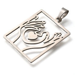 Pendentifs en acier inoxydable 304&nbsp;STAS-Z119-22P