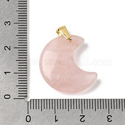 Pendentifs de quartz rose naturel&nbsp;G-A297-02G-05