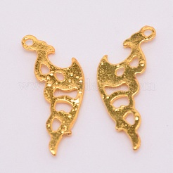 Legierung offene zurück Lünette Anhänger&nbsp;PALLOY-WH0076-36G-RS