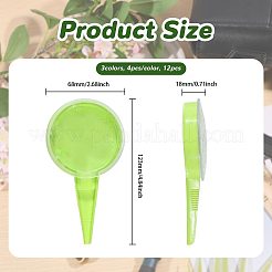 12 distributeur de graines en plastique bicolore&nbsp;AJEW-CO0001-06