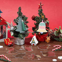 48 stücke 6 stile weihnachten acryl große anhänger&nbsp;FIND-SC0011-43