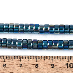 Ab Farbe überzogene transparente Glasperlenstränge&nbsp;GLAA-T026-3x6mm-T03