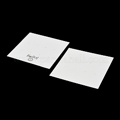 Cartoncini espositivi per orecchini di carta con faccina sorridente e collane.&nbsp;FIND-T072-01C-01