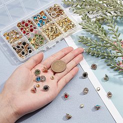 120 Satz 6 Farben Legierung Strass Nieten&nbsp;FIND-WR0003-09