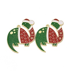 Weihnachtsthema-Rack-Anhänger aus legierter Emaille&nbsp;PALLOY-O109-19LG