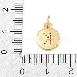 Breloques en laiton zircon cubique transparent&nbsp;CU-CBA56CE-12G-K