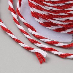 10 m zweifarbige gedrehte Baumwollkordel&nbsp;OCOR-TAC0023-13A