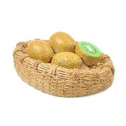 Cabujones decodificados de imitación de fruta de resina opaca&nbsp;LS-RESI-G076-01F