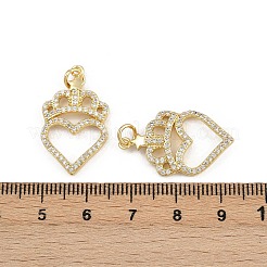 Messing micro pave klare zirkonia anhänger&nbsp;ZIRC-I367-14G-02