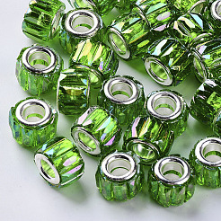 Transparenten Harz European Beads&nbsp;RPDL-Q023-A-B