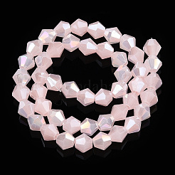 Perle imitazione giada vetro placca fili&nbsp;EGLA-A039-J6mm-B07