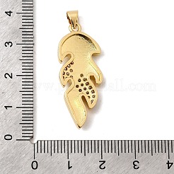 Colgante micropavé cubic zirconia de latón&nbsp;KK-I360-005G-01
