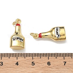 Pendentifs d'émail en laiton &nbsp;KK-Z153-15G