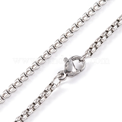 Colliers à chaîne en acier inoxydable 304&nbsp;NJEW-P304-01A