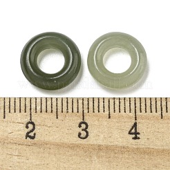 Natürlicher Nephrit-Jade/Hetian-Jade-Ring-Charme&nbsp;G-H036-05