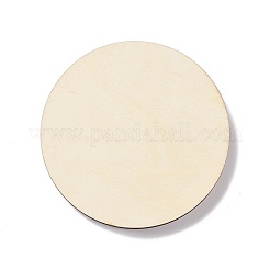 Plateaux de présentation de bracelets en bois ronds plats&nbsp;BDIS-G010-01D