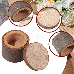 1 Stück Ringboxen aus Holz mit Deckel&nbsp;DJEW-SP0001-10
