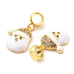 Pendentifs en laiton plaqué or véritable 18k&nbsp;KK-M247-28G