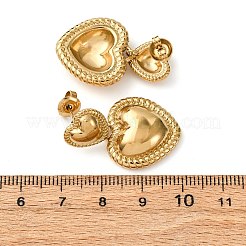 Orecchini pendenti in acciaio inossidabile 304&nbsp;EJEW-K315-03B-G