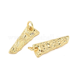 Pendentifs en laiton zircon cubique transparent&nbsp;KK-B139-24A-G