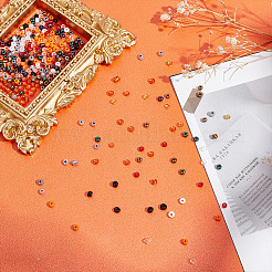 Perles de rocaille en verre d'Halloween de 15 couleur&nbsp;SEED-HY0001-17A