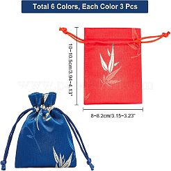 12 Stück 4 Farben Brokattasche&nbsp;ABAG-NB0001-26