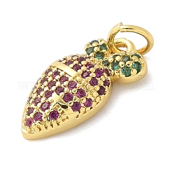 Pendentifs avec zircon cubiques à micro-pavés en laiton&nbsp;KK-S511-03H-G