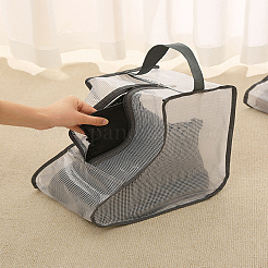 2 Stück 2 Farben durchscheinende wasserdichte PVC-Aufbewahrungstaschen mit Reißverschluss für Schuhe&nbsp;ABAG-LP0001-98