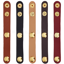 5 Stück 5 Farben Taschengurtverkürzer aus Lederlegierung mit verstellbaren Schnallen&nbsp;DIY-CL0001-67