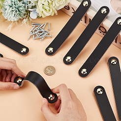 Griffband für Schranktüren und Schubladen aus Rindsleder&nbsp;DIY-WH0430-196C-01