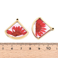Pendentifs en résine époxy en acier inoxydable 304&nbsp;STAS-T072-26