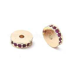 Abalorios de latón con pavé de circonitas&nbsp;KK-R216-15KCG-04