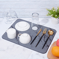 Rechteckige Kieselgur-Badezimmermatte&nbsp;AJEW-WH0270-779
