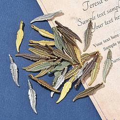 120 pièces 6 couleurs pendentifs en alliage de style tibétain&nbsp;FIND-YW0006-89