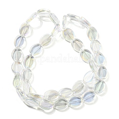 Fili di perle di vetro trasparente placcato colore ab&nbsp;EGLA-G037-05A-AB01
