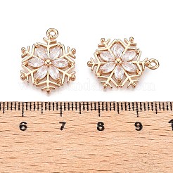 Weihnachten Messing Micro Pave Zirkonia Anhänger&nbsp;KK-R111-009-B01G