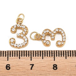 Ciondoli in strass in acciaio inossidabile 304&nbsp;STAS-N133-03D-G