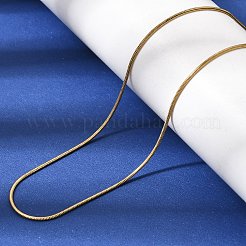 0.9 mm Unisex-Rundketten aus Edelstahl 304 in Schlangenform&nbsp;NJEW-P356-04G